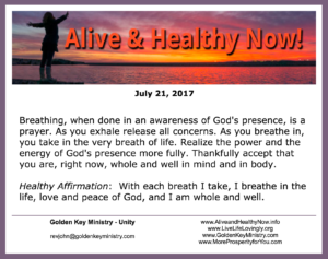 affirmations for healthy living